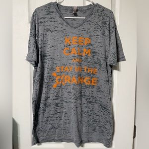XL Orangetheory Fitness Gray V-Neck TShirt